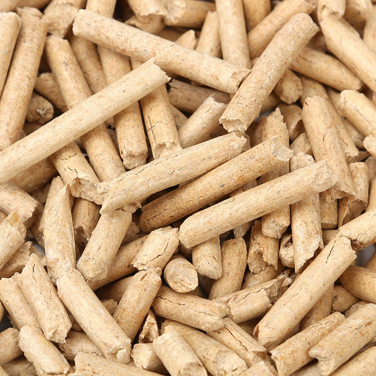 Close-up of wood pellets with no text or markings